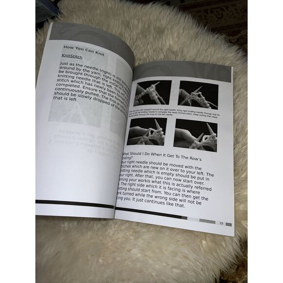 Knitting For Beginners How To Craft Crochet Knit Stitches & Patterns - Picture 4 of 8